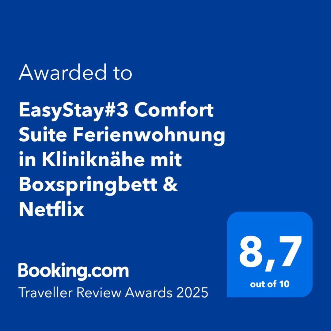 Easystay#3 Comfort Suite Ferienwohnung In Kliniknaehe Mit Boxspringbett & Netflix Bad Oeynhausen Eksteriør billede
